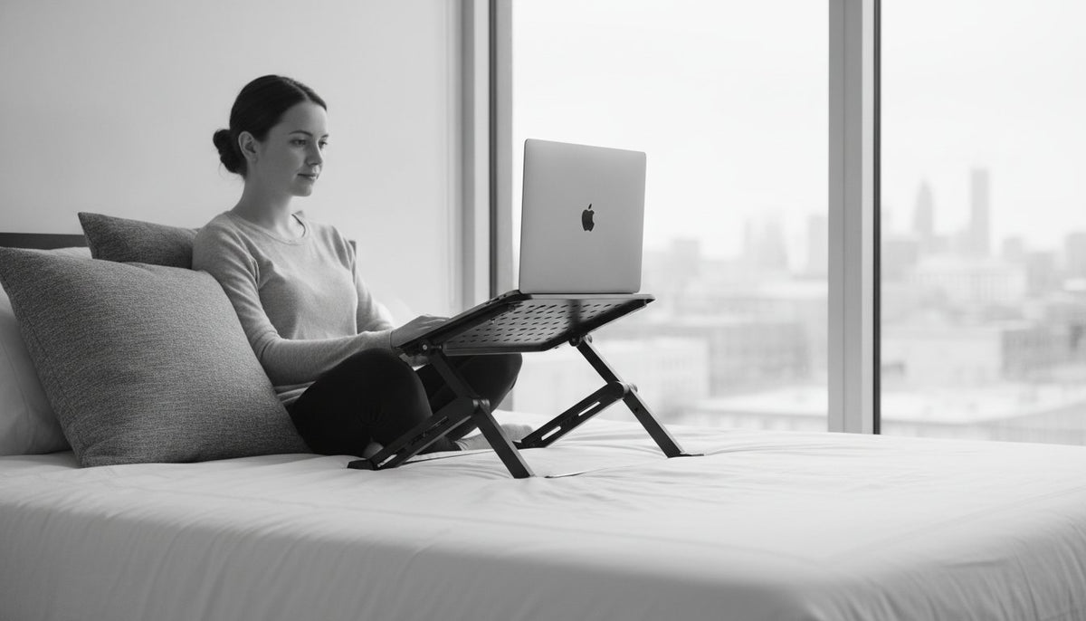 How to Use an Adjustable Laptop Stand for Bed: Posture and Thermal Optimization