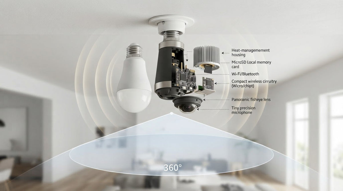 Hidden Camera Light Bulb with Audio: Technical Specifications and Hardware Guide 2026