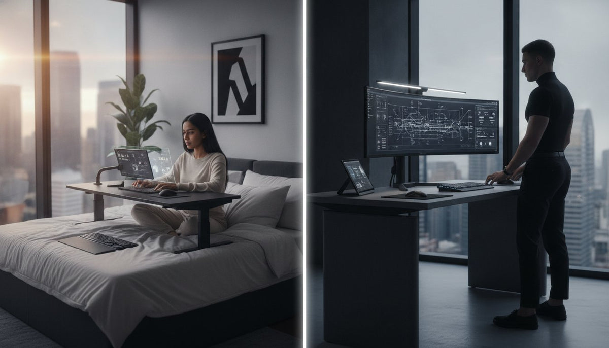 Laptop Bed Desk vs. Standing Desk: 2026 Ergonomic and Technical Comparison