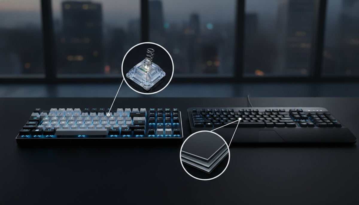 Mechanical vs Membrane Gaming Keyboards: Technical Hardware Comparison and Performance Analysis 2026