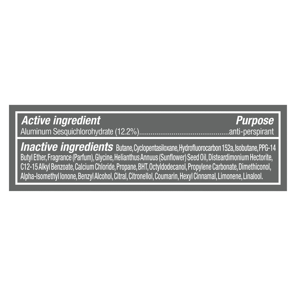 Stain Defense Long Lasting Antiperspirant Deodorant Dry Spray, Clean, 3.8 Oz
