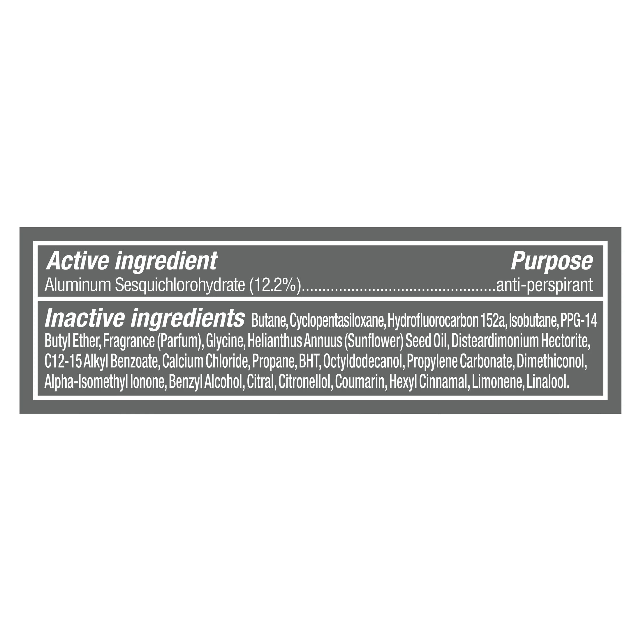 Stain Defense Long Lasting Antiperspirant Deodorant Dry Spray, Clean, 3.8 Oz