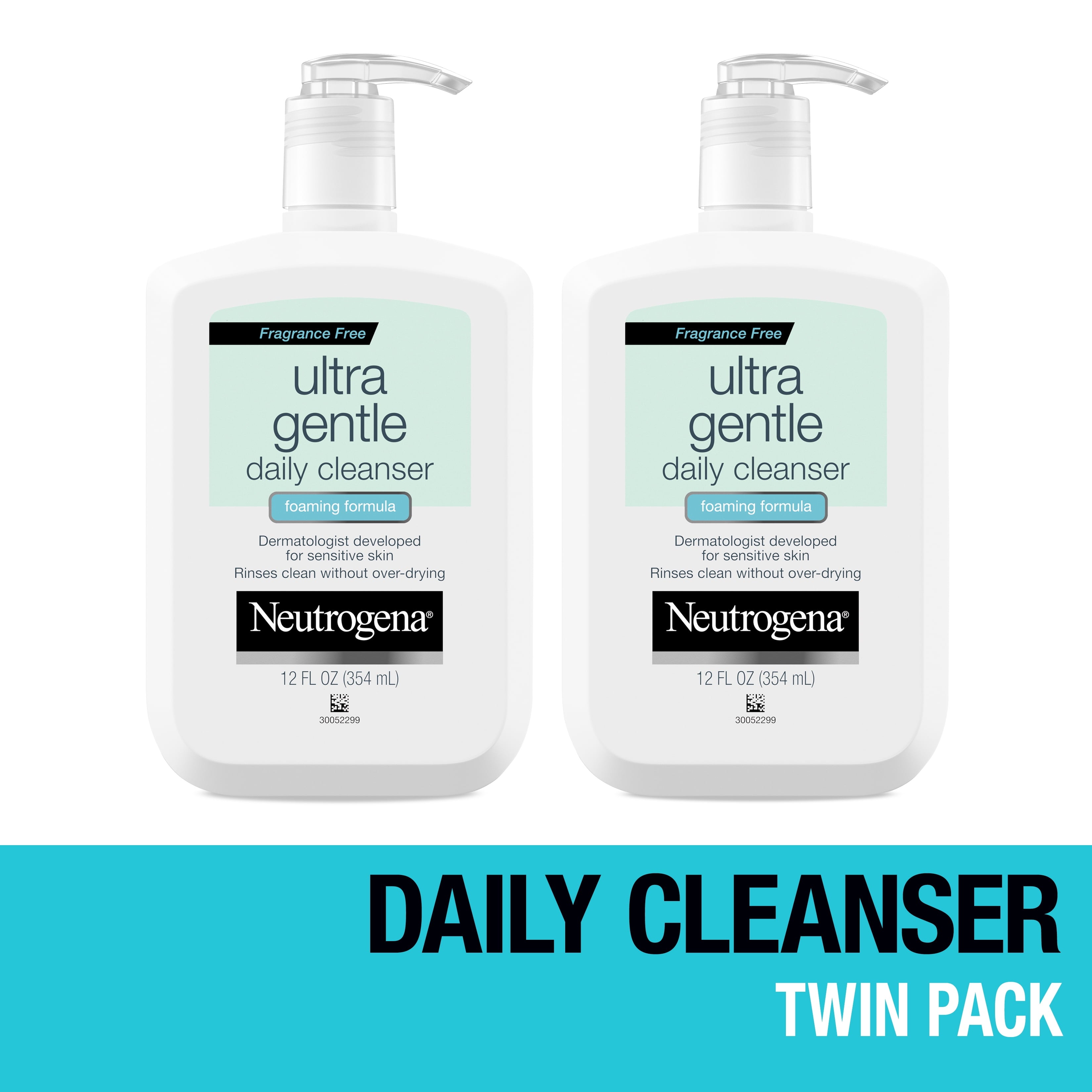 (2 Pack)  Ultra Gentle Daily Foaming Facial Cleanser, 12 Fl. Oz