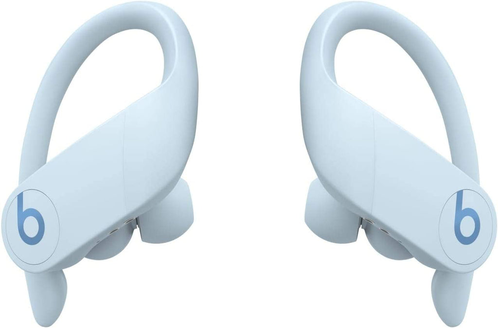 Power Pro Wireless Earbuds -  H1 Headphone Chip, Class 1 Bluetooth Headphones, 9 Hours of Listening Time, Sweat Resistant, Built-In Microphone - Glacier Blue