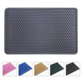 Double Layer anti Tracking Waterproof Cat Litter Trapping Mat Gray