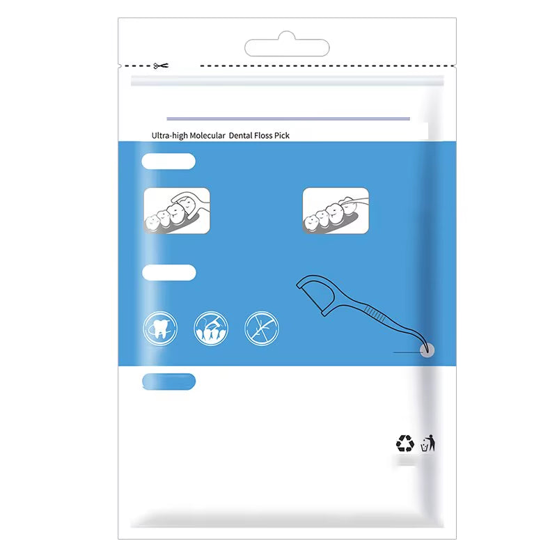 200Pcs Dental Floss and Plastic Toothpicks for One-Time Cleaning of Dental Gaps-Oral Care