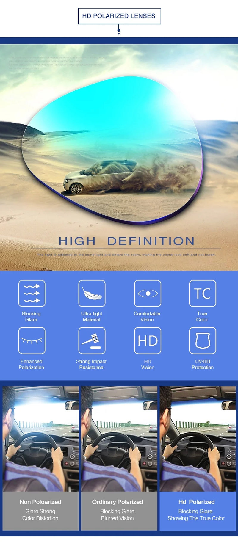 Polarized Sports Sunglasses for Men and Women