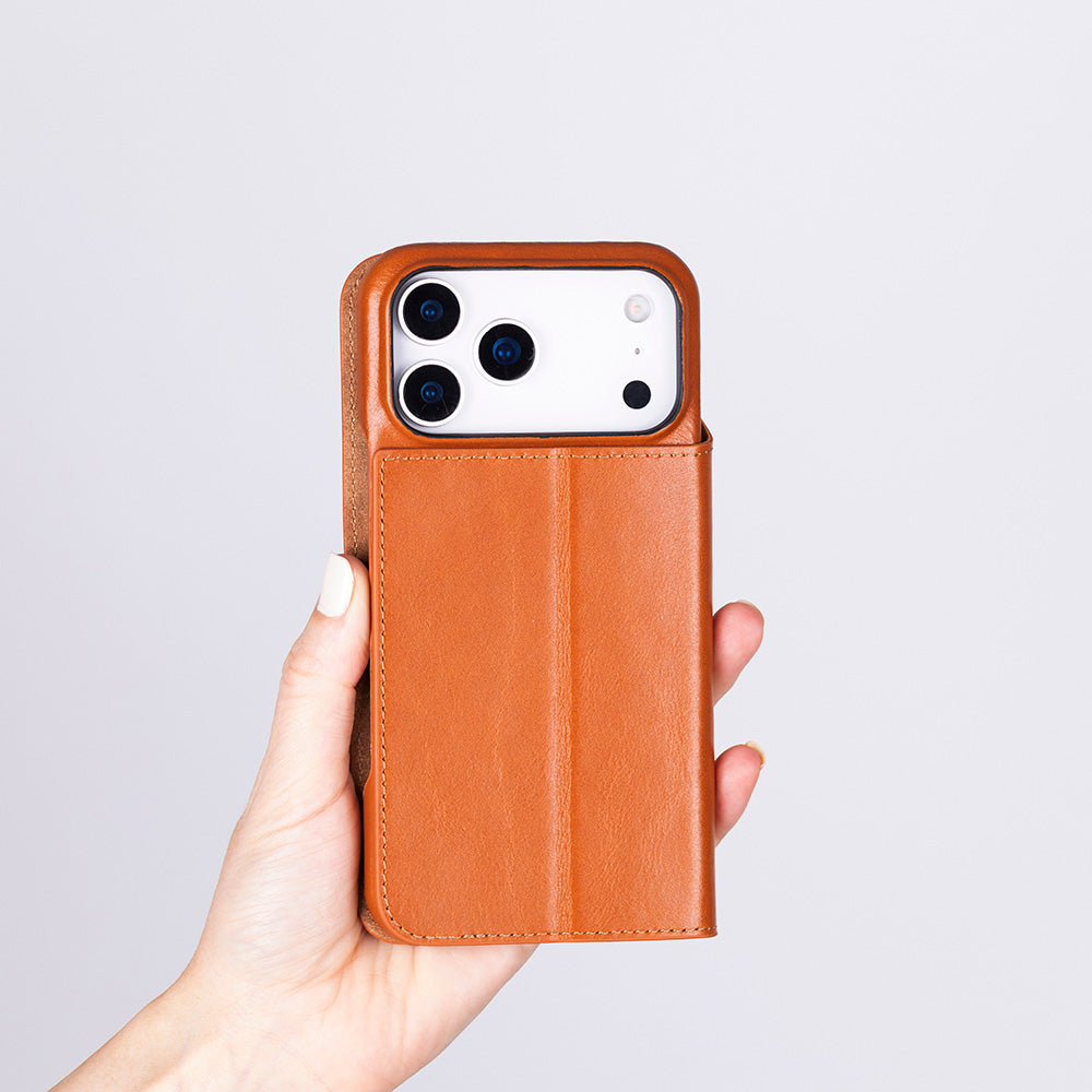 Decatur iPhone 17 Pro Max Leather Folio Case