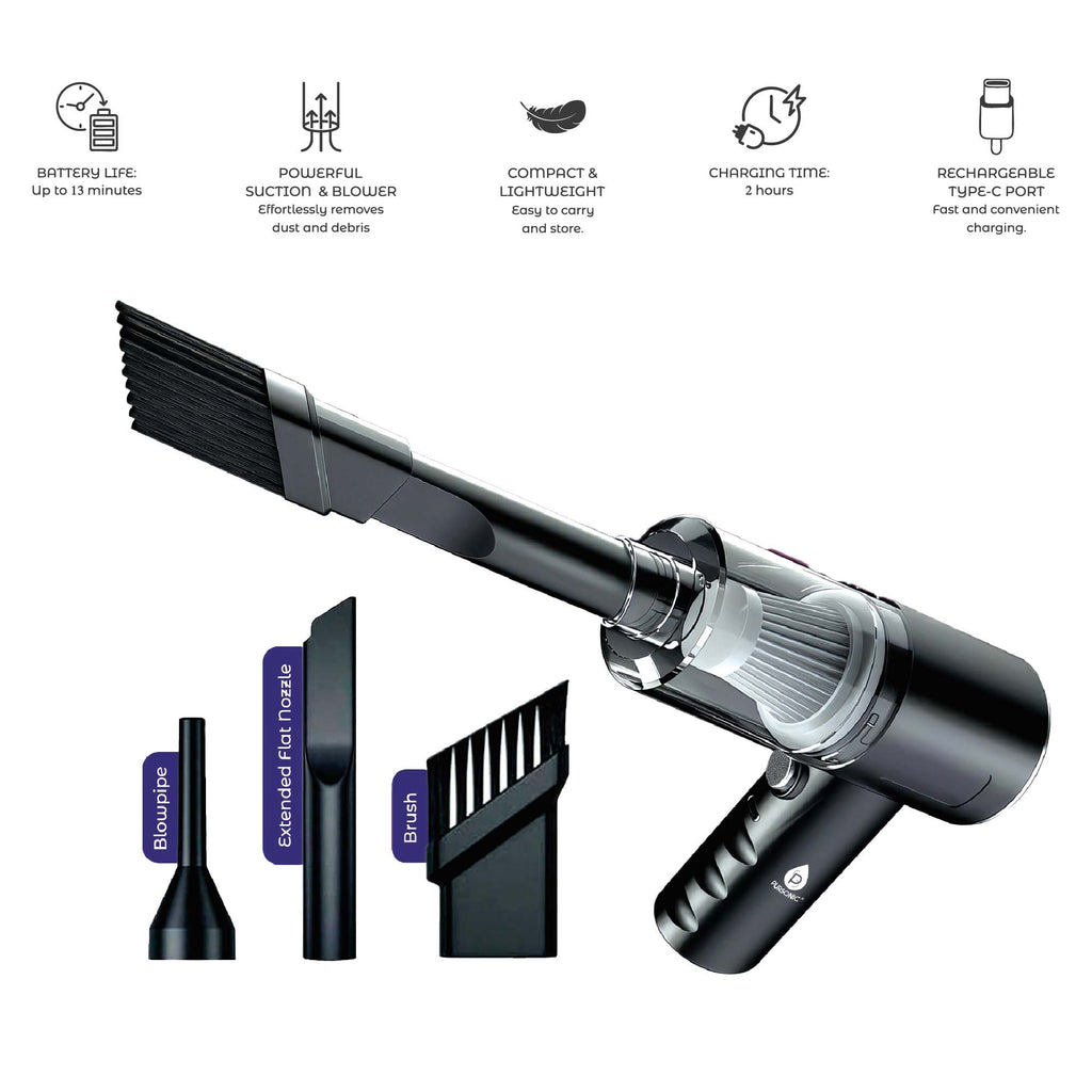 🛠️ Handy Solutions 16-Piece Tool Kit + Cordless Power Scrubber + 2-in-1 Mini Wireless Vacuum & Air Duster Bundle 🌟