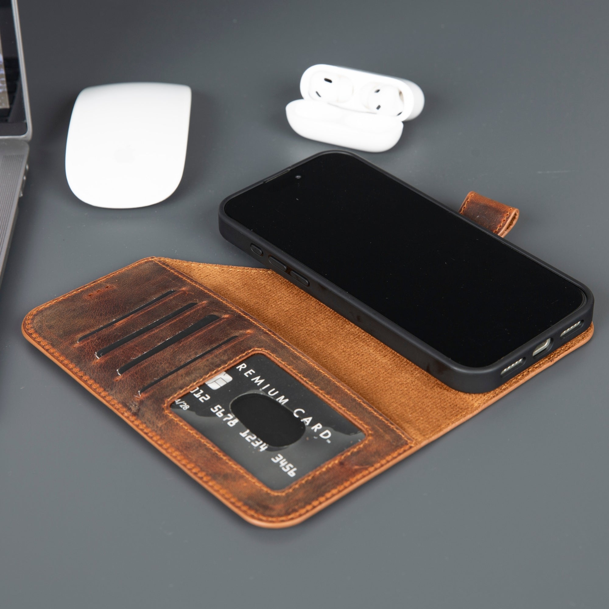 Casper iPhone 17 Pro Max Leather Wallet Case – MagSafe Compatible