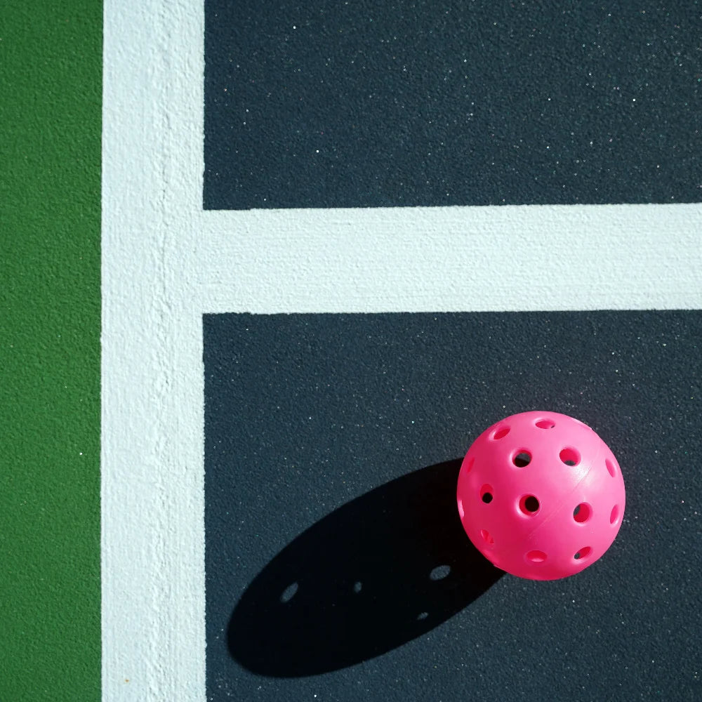 Sports Indoor Outdoor Play Pickleball 40 Hole,4 Pack Pink